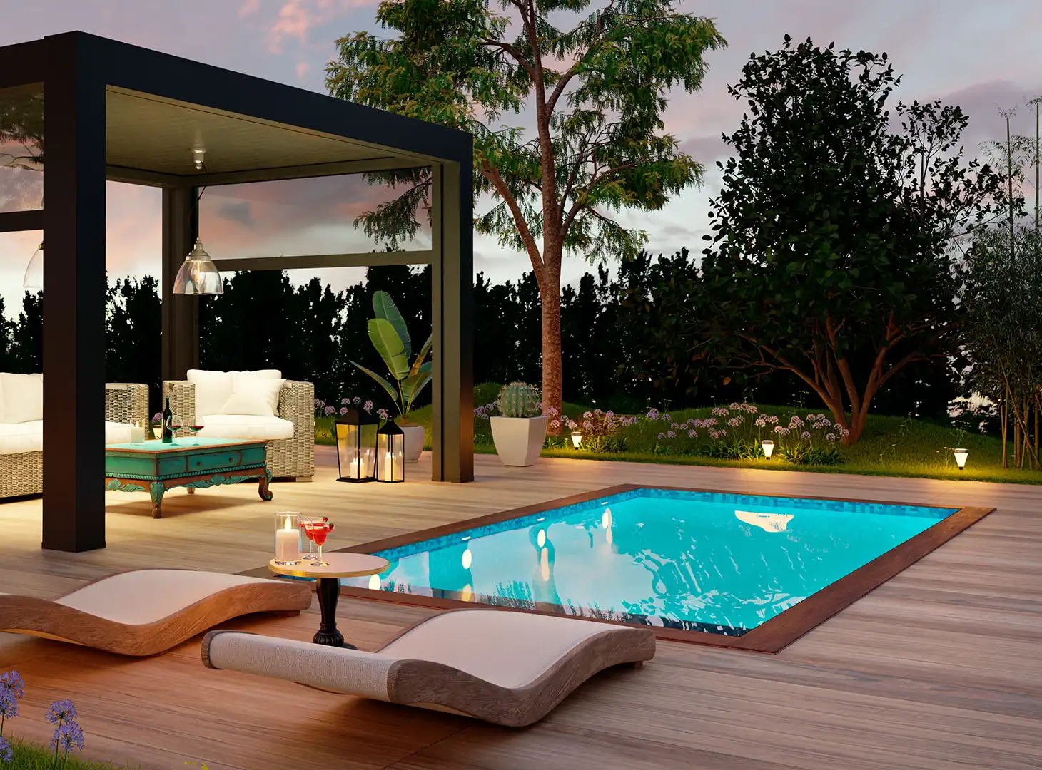 Luxury pool design South Florida