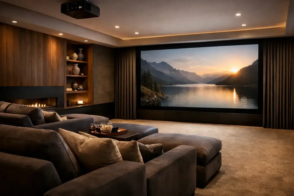 A Home Theater Designed for Refined Living