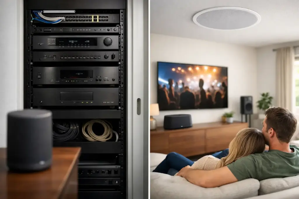 Centralized Versus Distributed Audio at Home