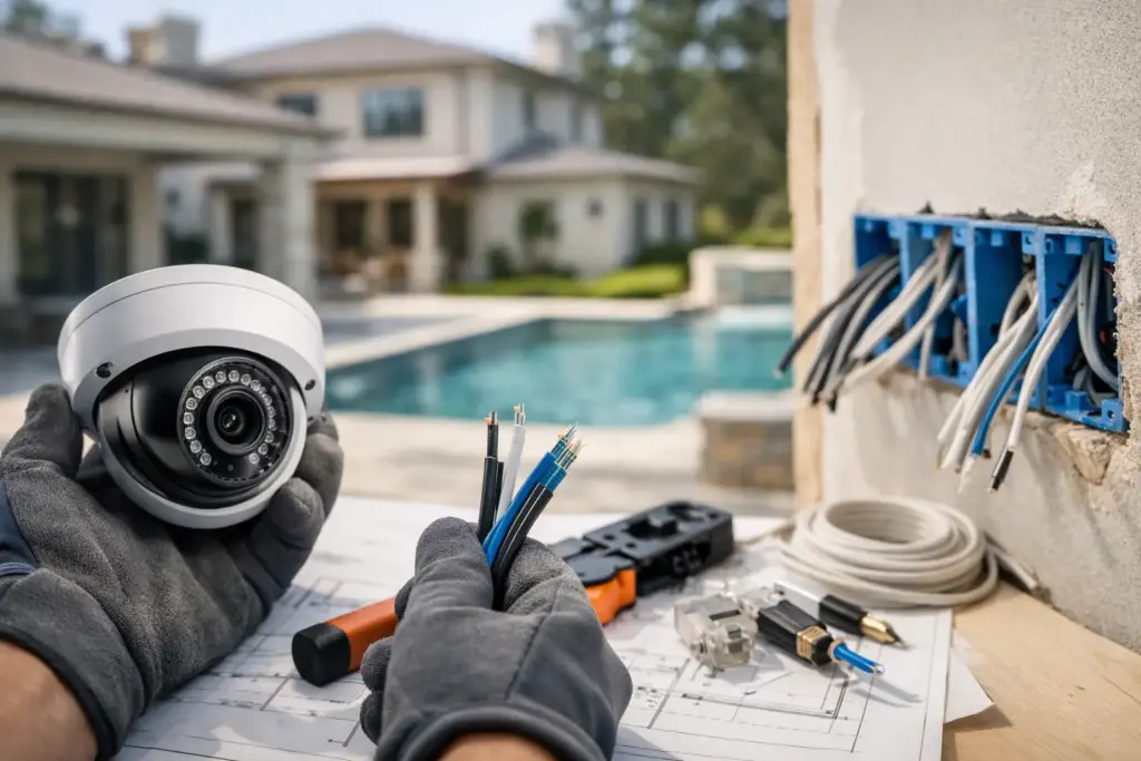 Home Security Prewiring for a Private Estate