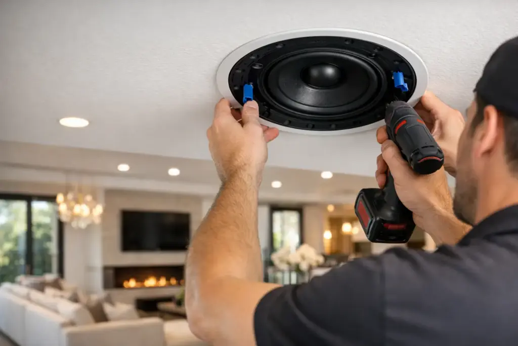 In Ceiling Speaker Installation for Luxury Homes