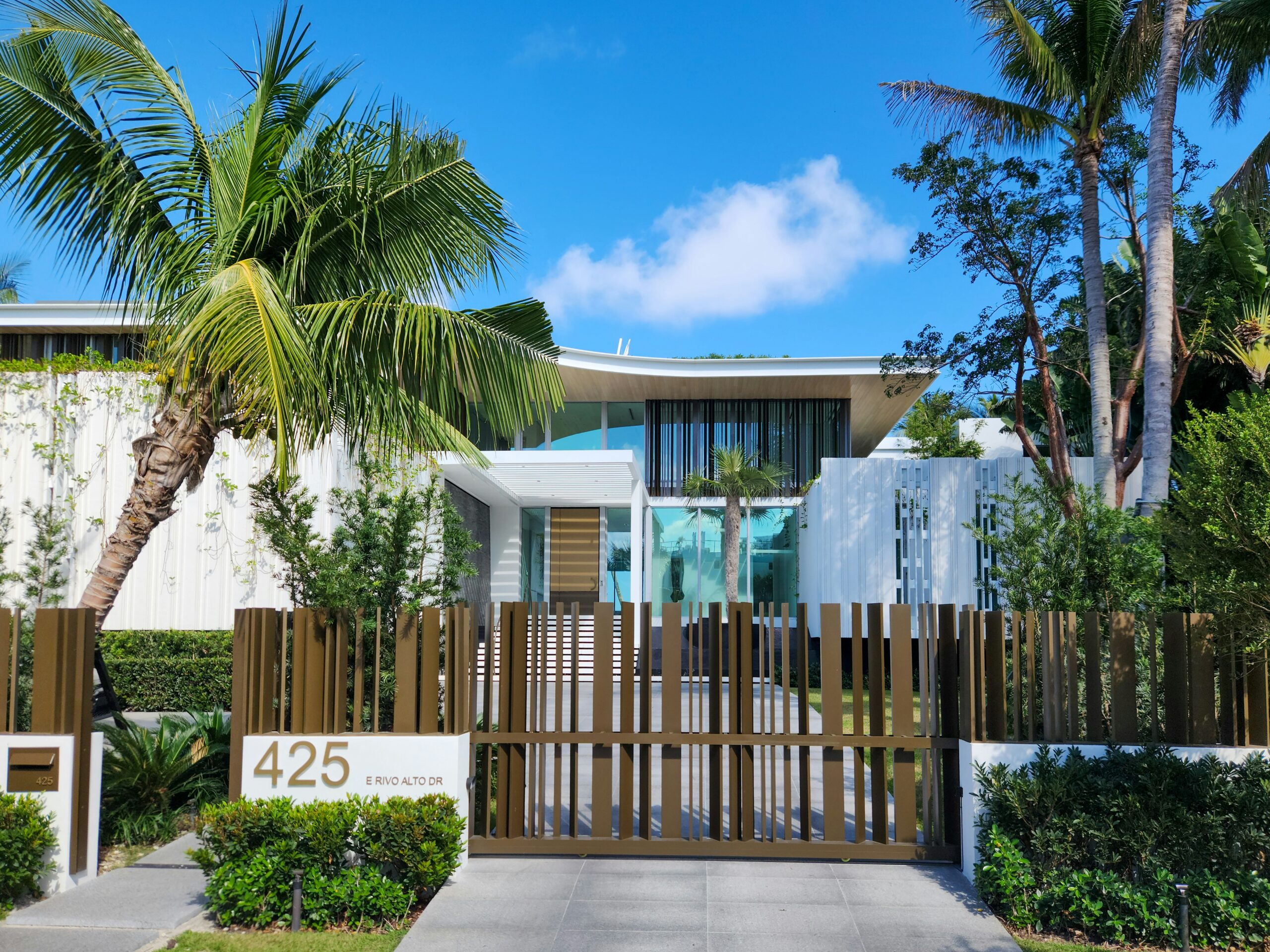 Modern South Florida waterfront custom home