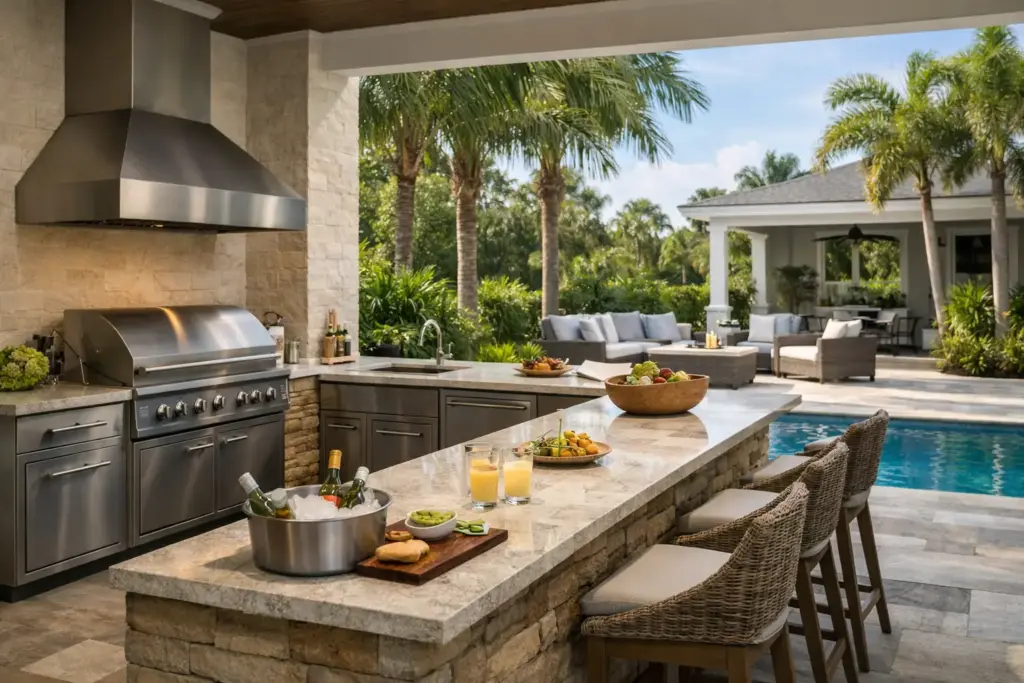 Outdoor Kitchen Layouts for South Florida Homes