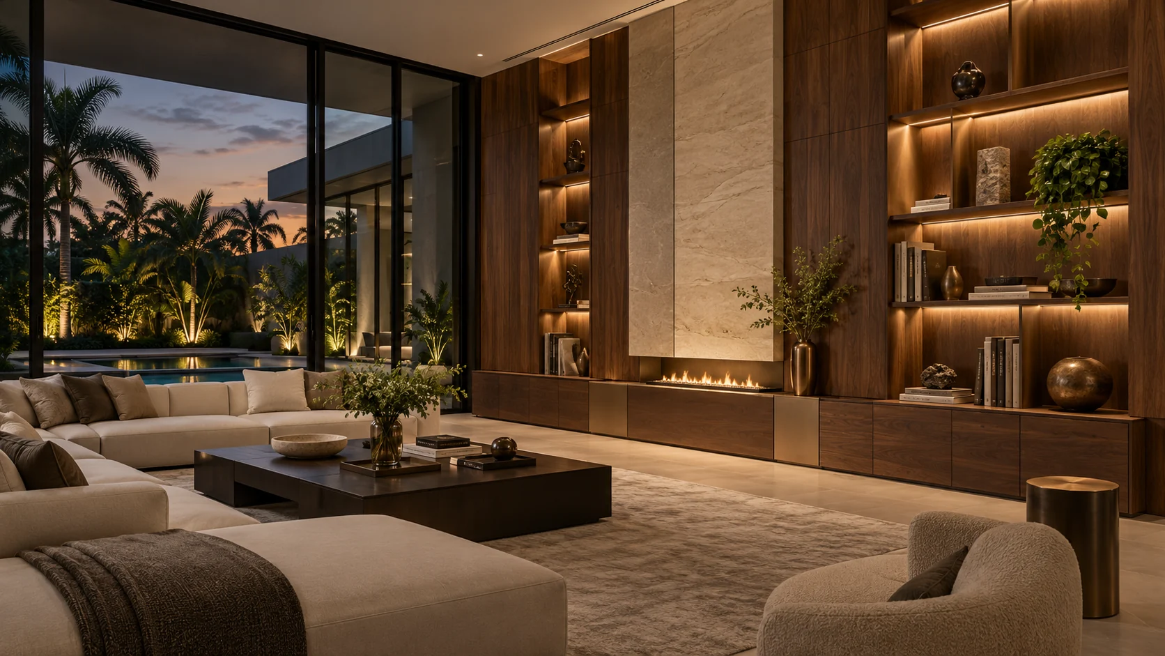 Design visualization of architectural interior millwork